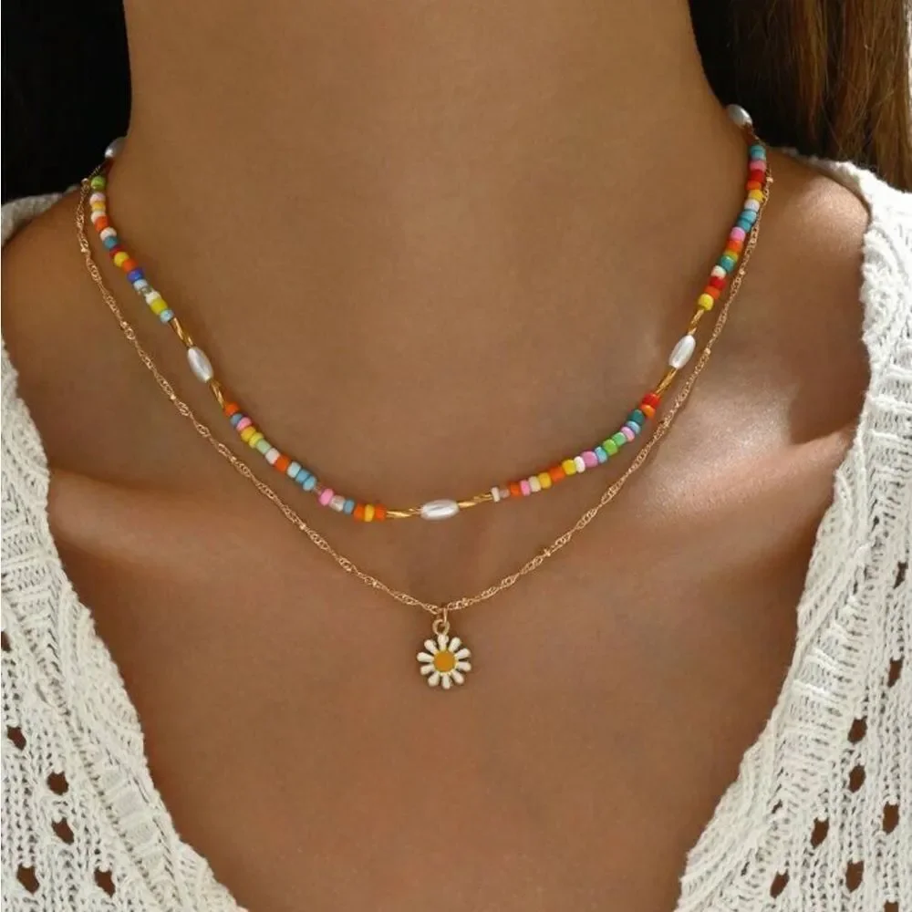Daisy necklace A1293